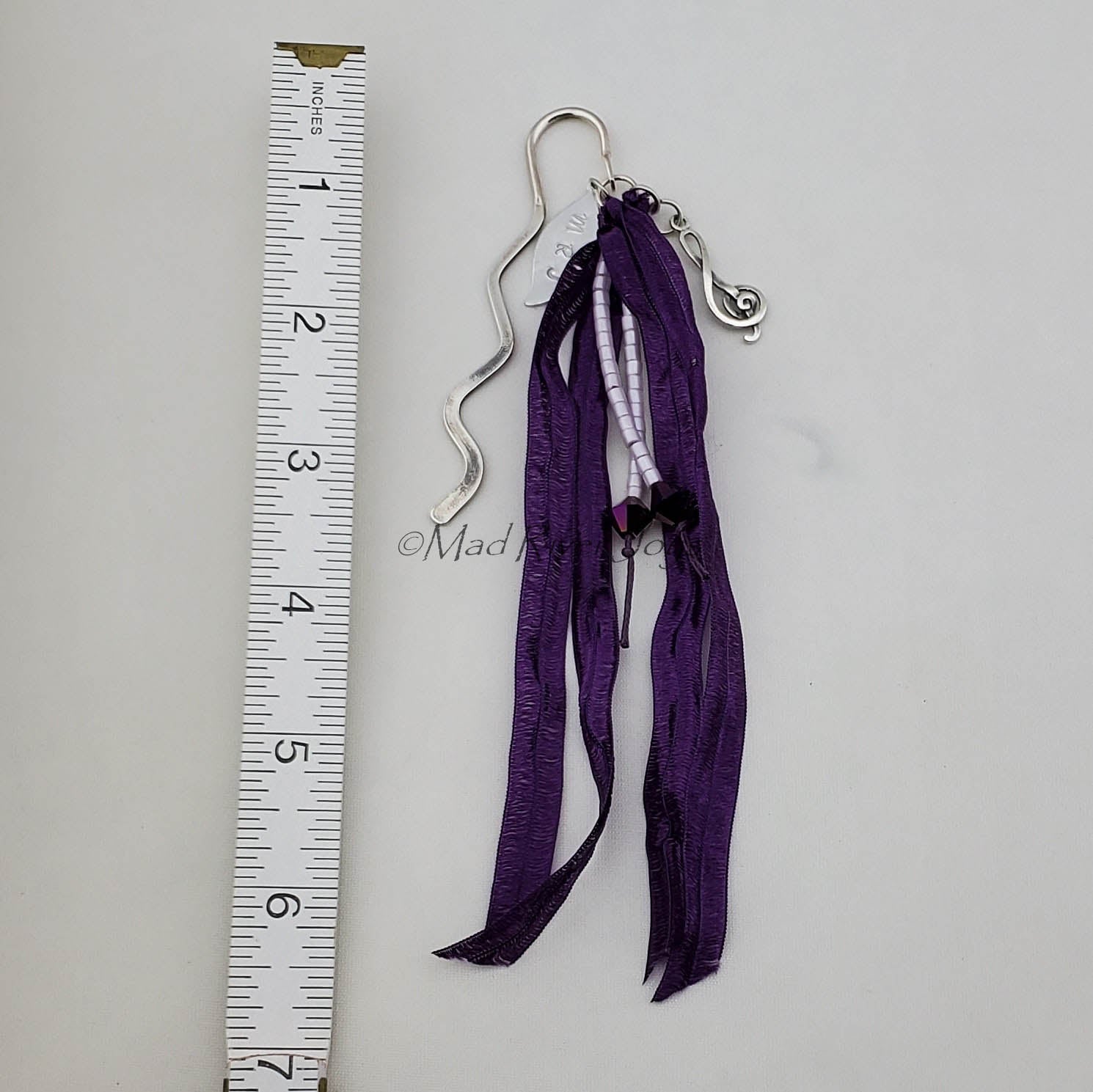 Bookmark--Hook--Music--Sterling Silver